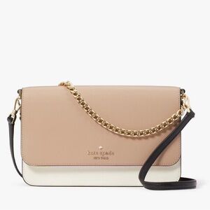 Kate Spade Beige and Ivory Crossbody Bag
